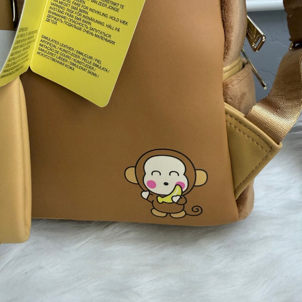 New Loungefly x Sanrio Monkichi Scented Mini Backpack - Picture 4 of 11